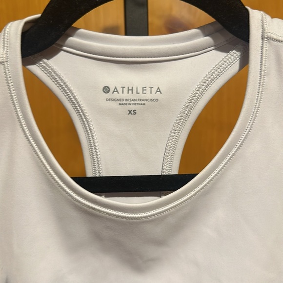 Athleta SHANTI WATERCOLOR STRIPE CROP NEW - Picture 3 of 5
